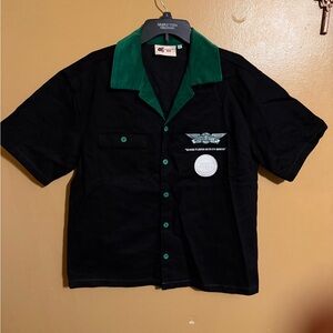 Black and Green Men's Shirt